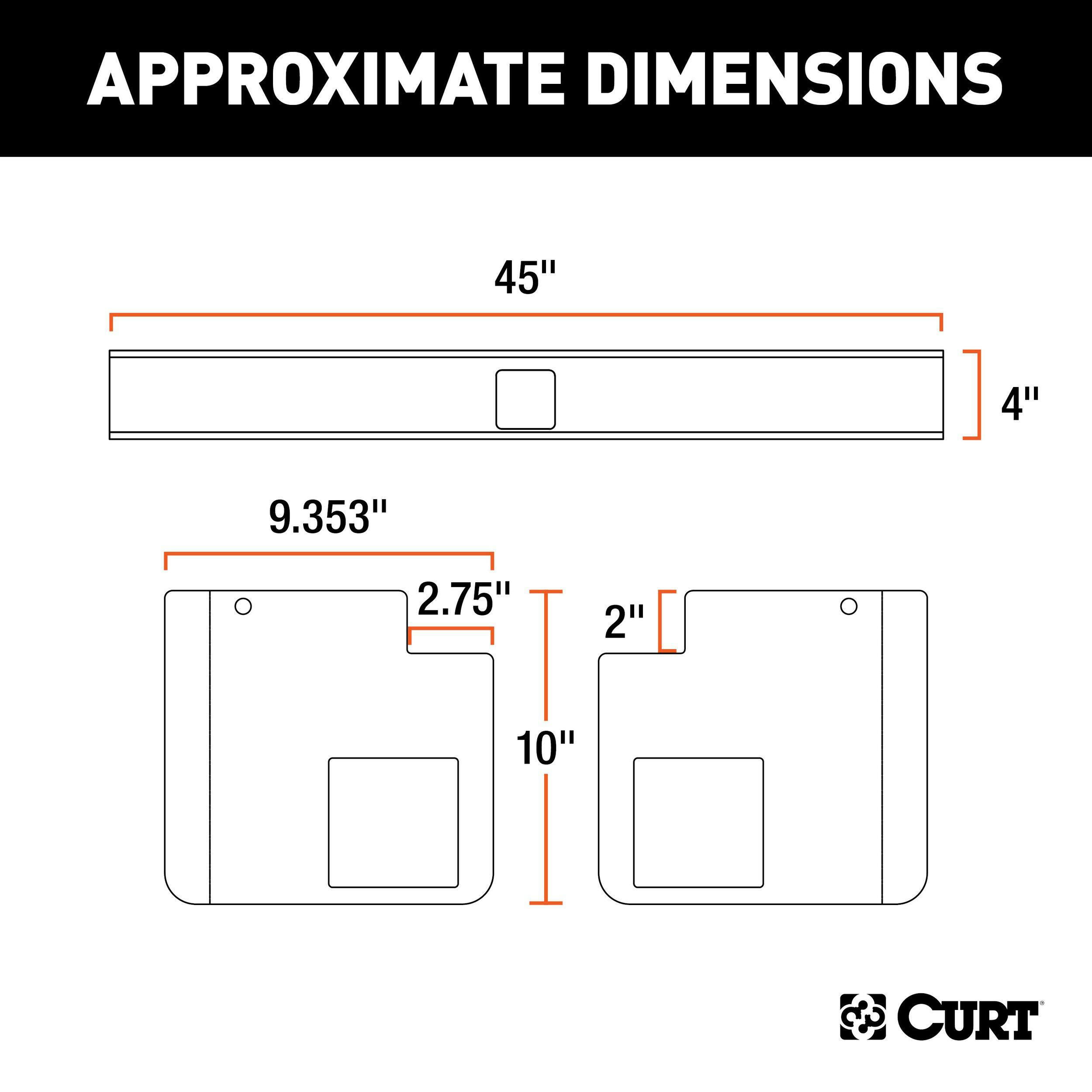 CURT Universal Weld-On Trailer Hitch