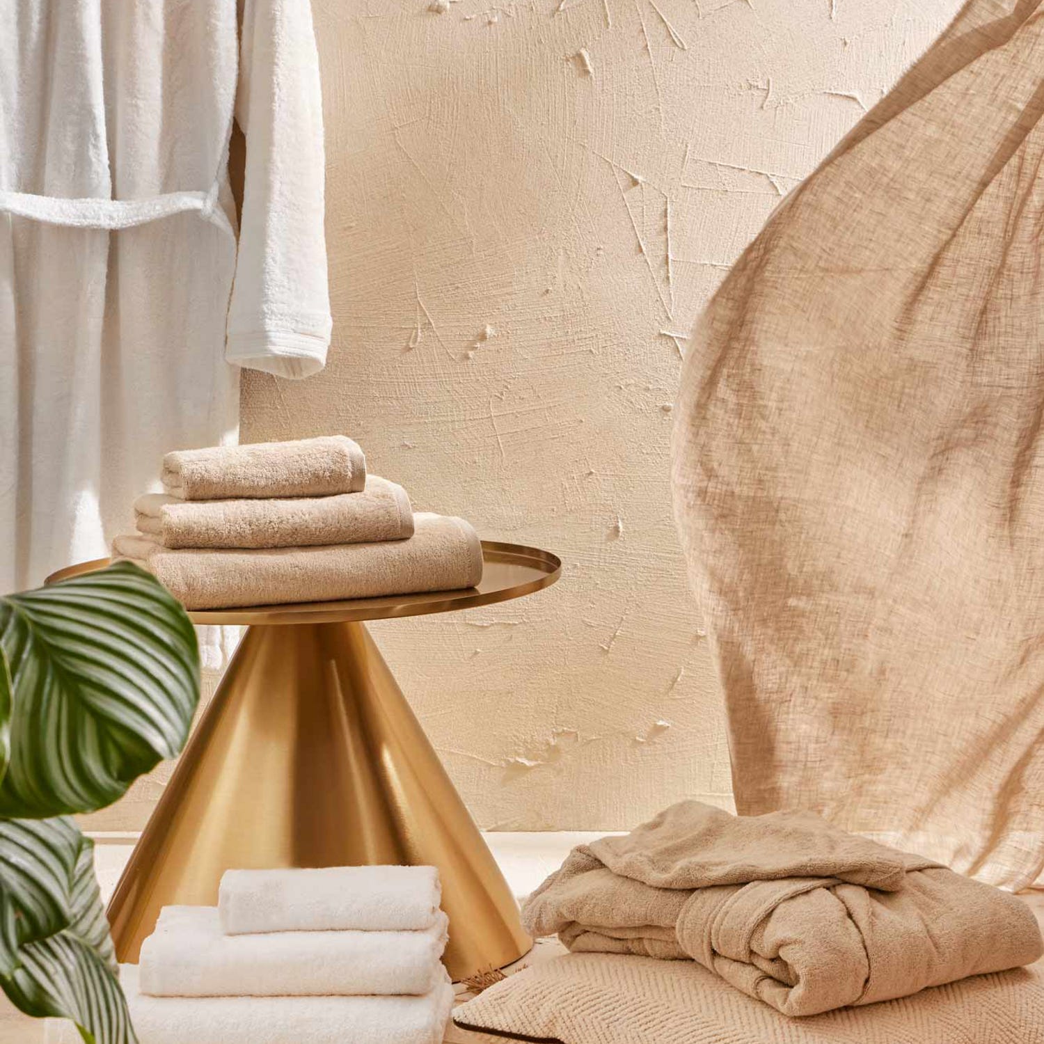 Telo docci Oasi beige Biancoperla