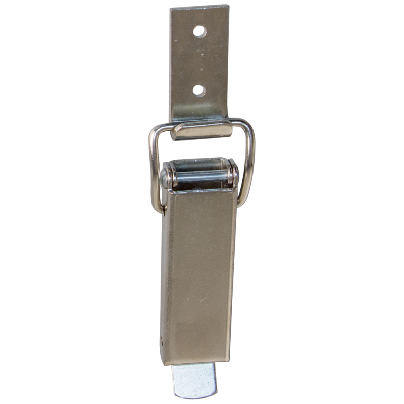 Fermeture de coffre à levier en métal nickelé 23 x 70 mm 2 pièces TEKNIBOX