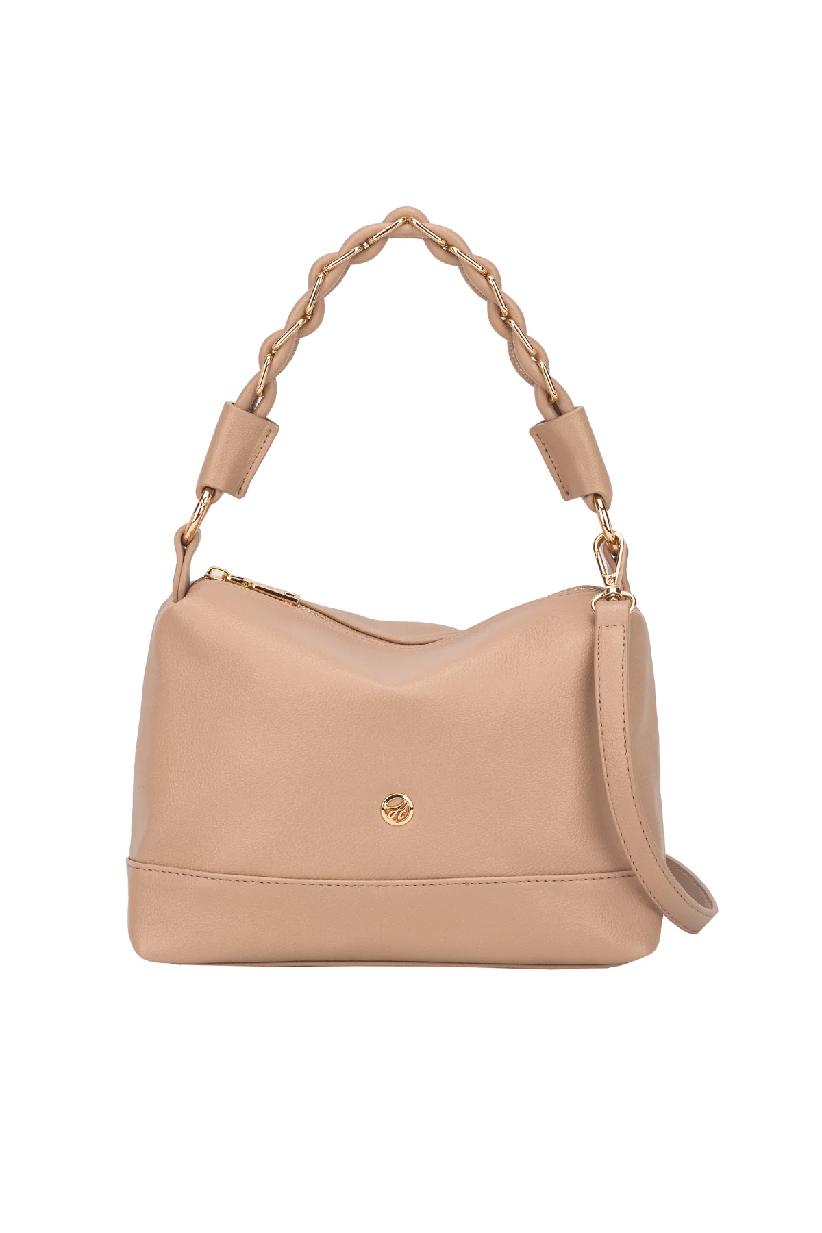 Daisy Medium Shoulder Bag in Taupe