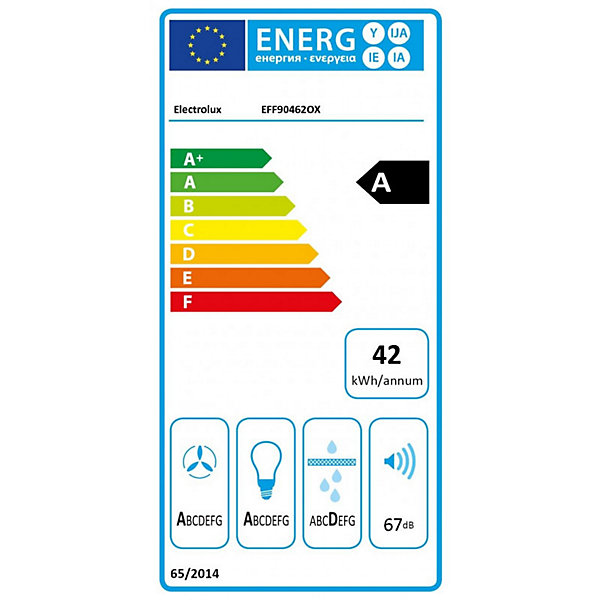 ELECTROLUX Hotte EFF90462OX 66.5 cm