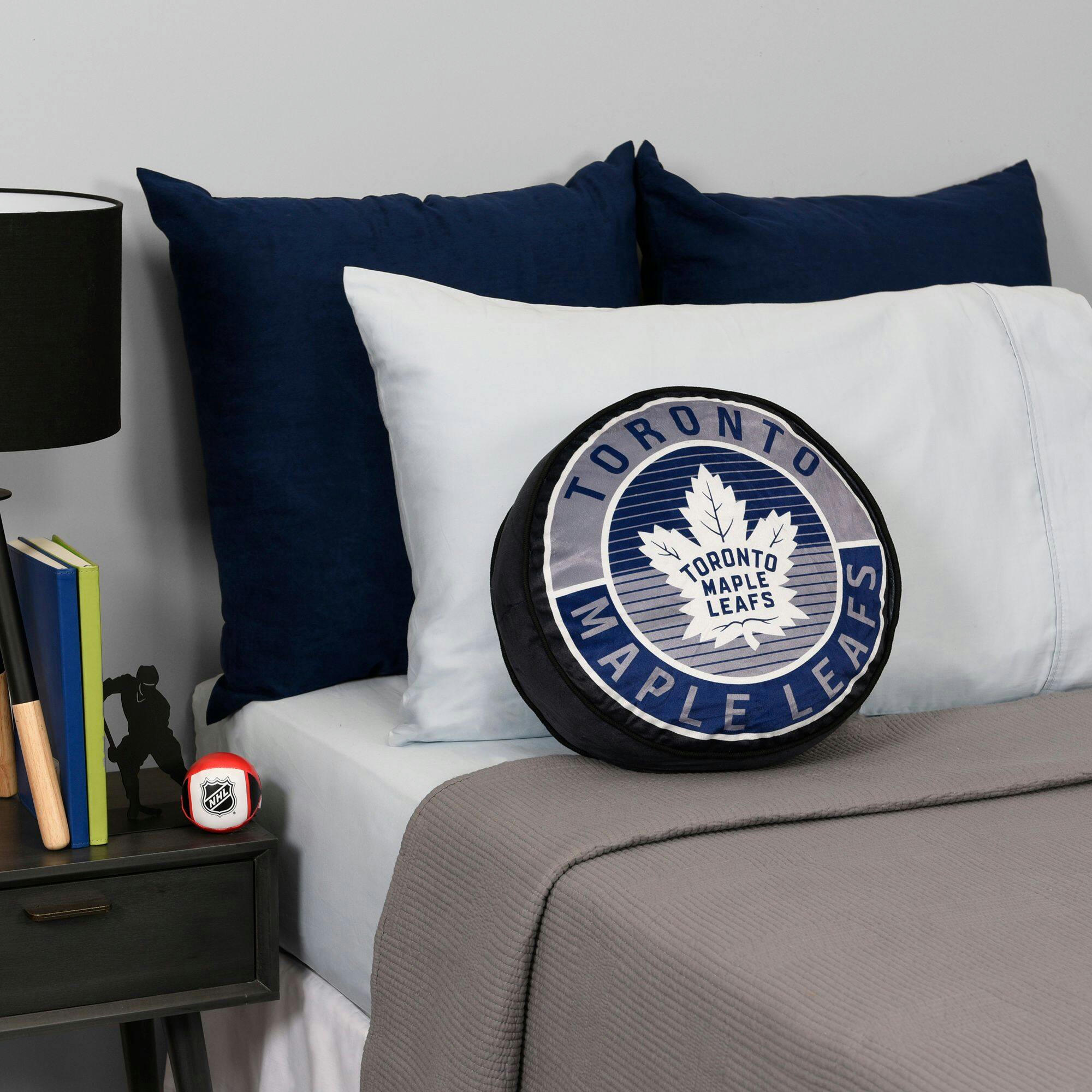 NHL Toronto Maple Leafs Hockey Puck Pillow Cushion