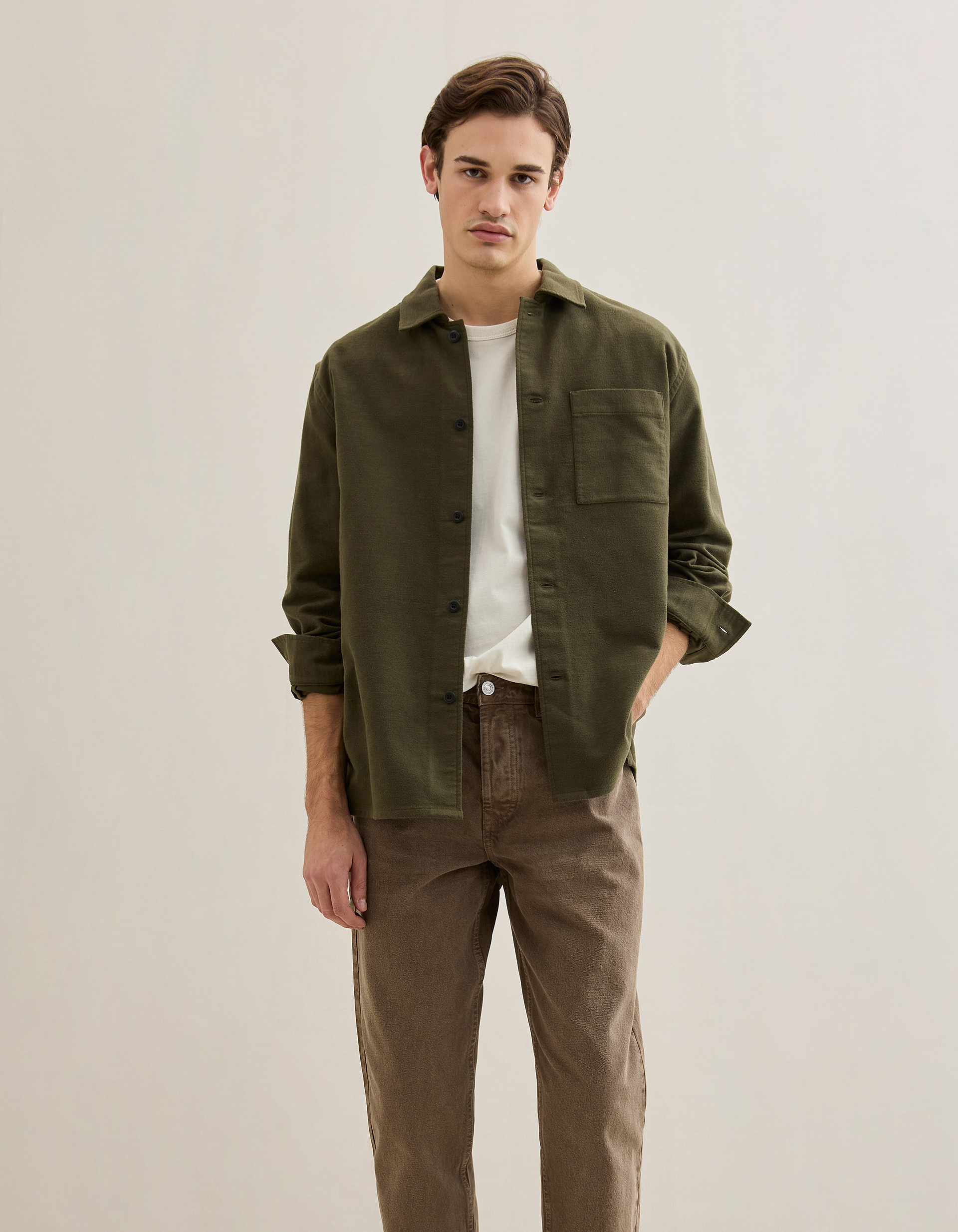 Sobrecamisa, Homem, Verde Escuro