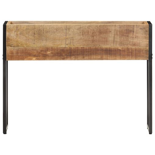 NNEVL Planter 90x20x68 cm Rough Mango Wood