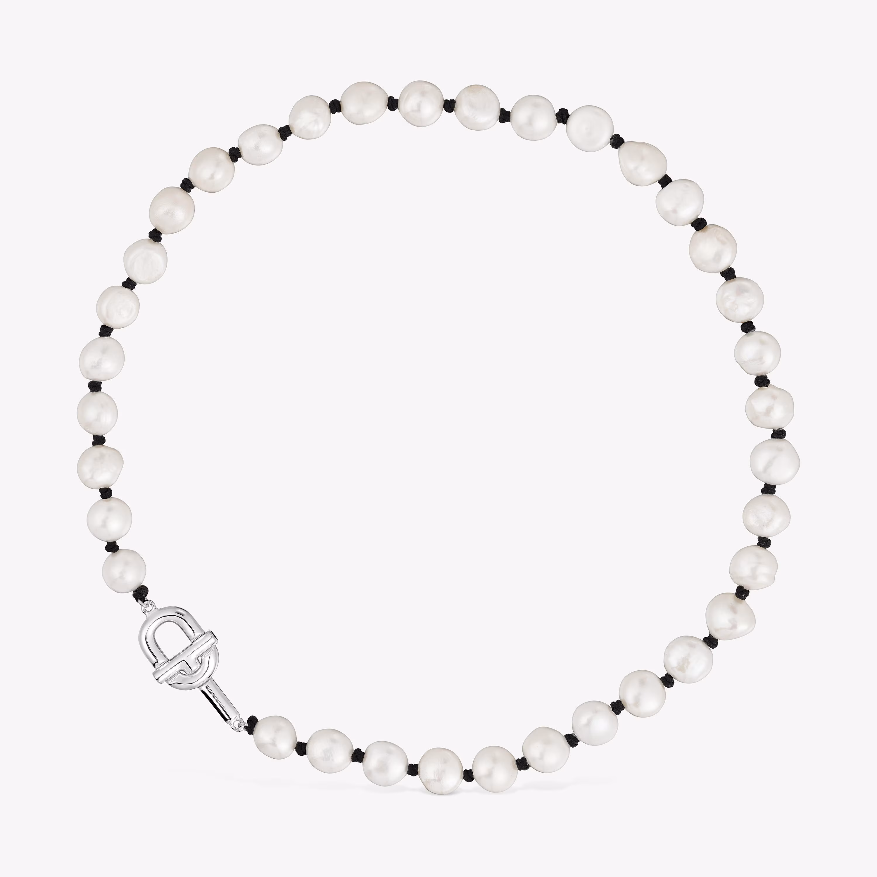 Collar de nylon negro con perlas cultivadas 44 cm TOUS MANIFESTO