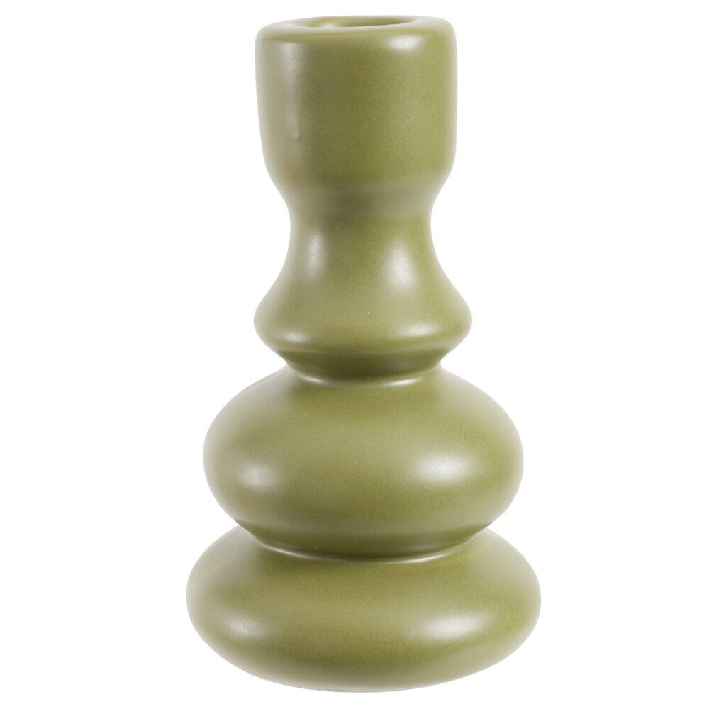 Bougeoir en céramique Ø7,5xH12,5cm (3 modèles)