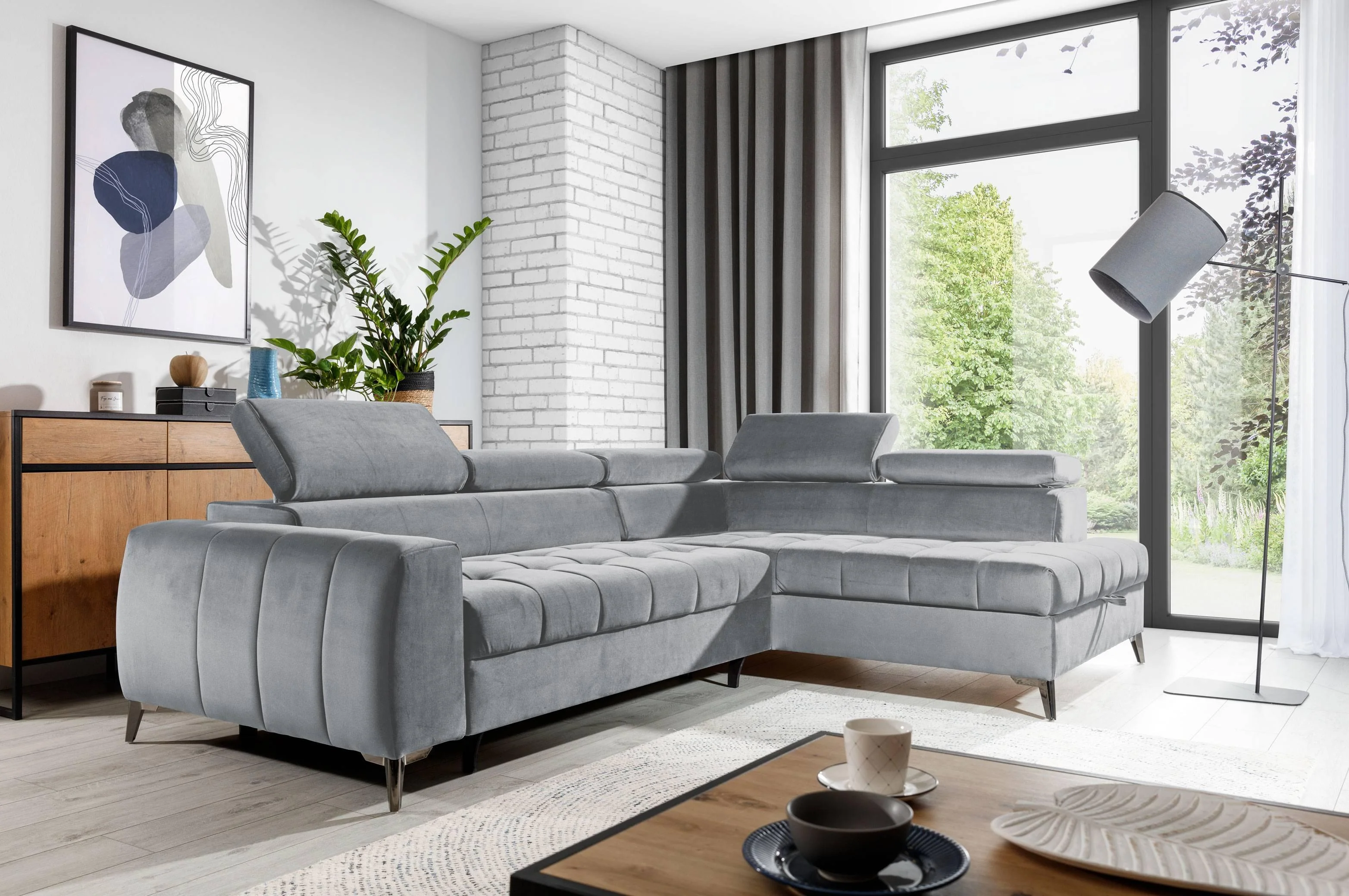 Hoekbank Tulis rechts velvet
