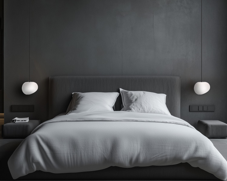 Lampa wisząca biało-czarna STONES 1xE27x40W wym: 120x20x20 cm Candellux