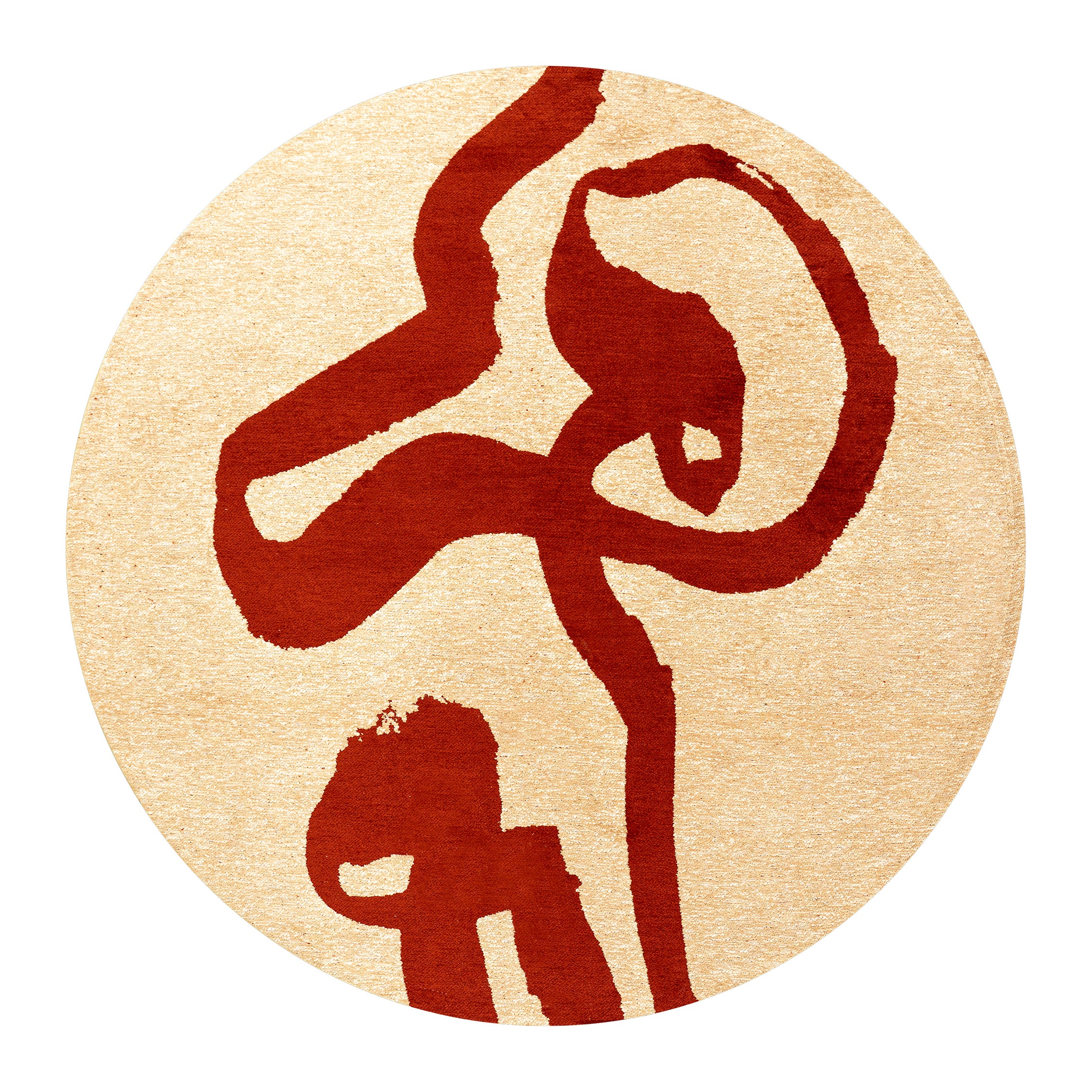 Louis de Poortere Ribbon Vloerkleed Ø 240 cm - Red