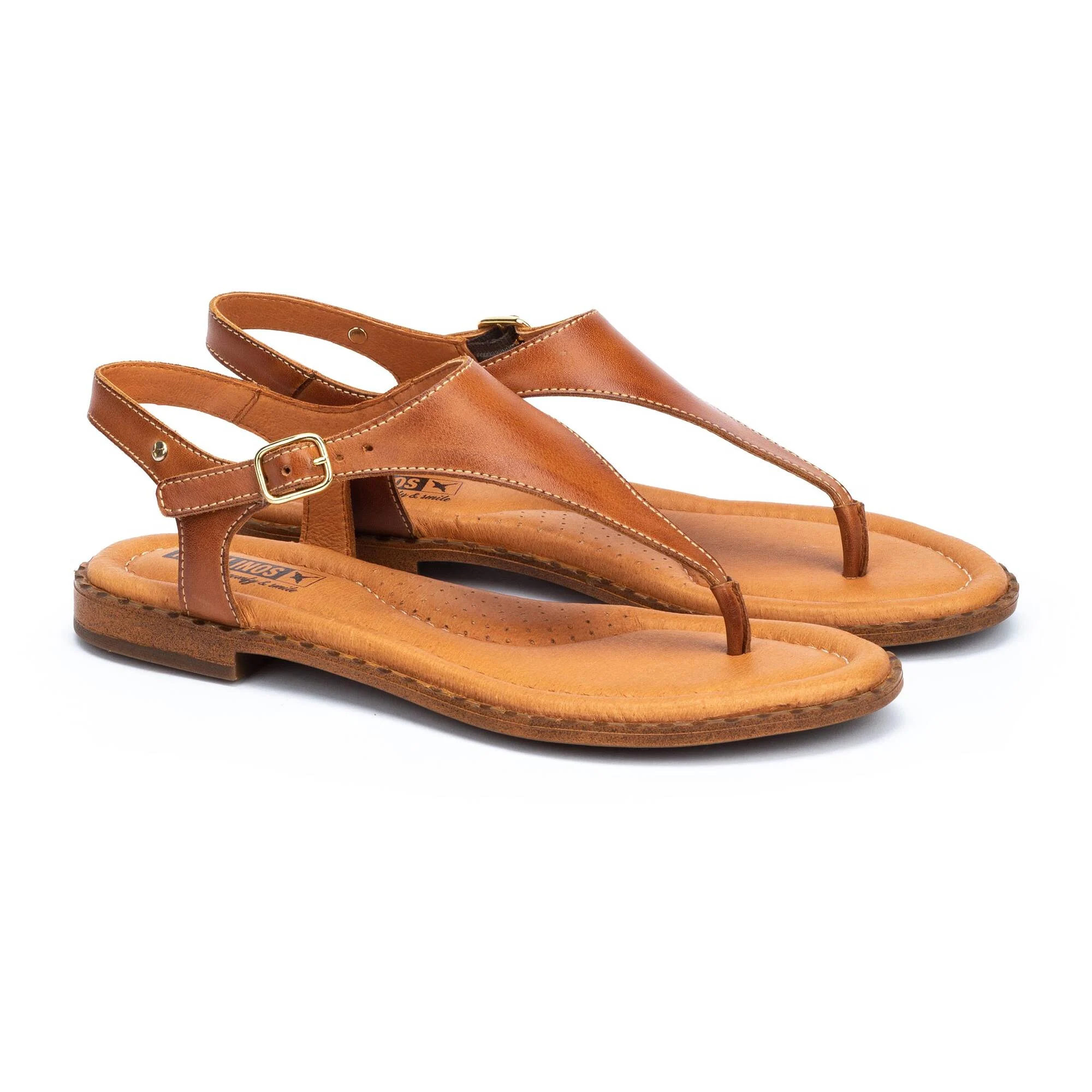 ALGAR - Sandalias planas con hebilla para mujer