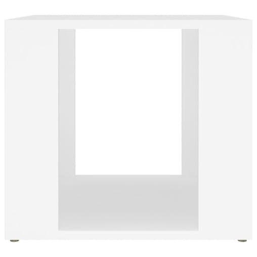 NNEVL Bedside Table White 41x40x36 cm Engineered Wood