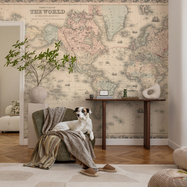Samoprzylepna tapeta Historyczna mapa 104x70 Wallfluent