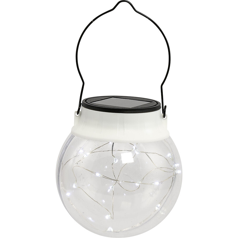 Lanterne Solaire à suspendre 20 micro Led Blanc froid