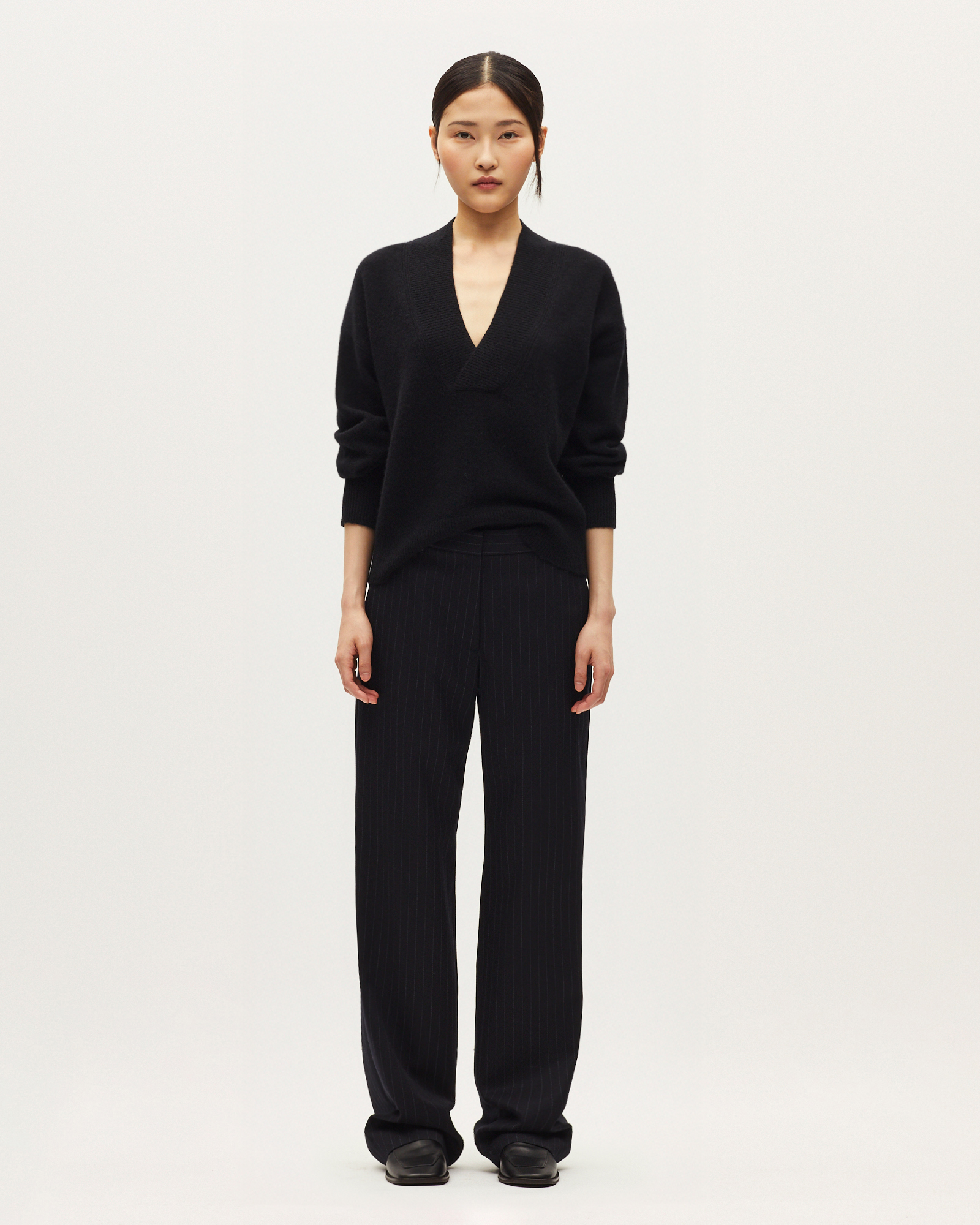 Pull col V en cachemire