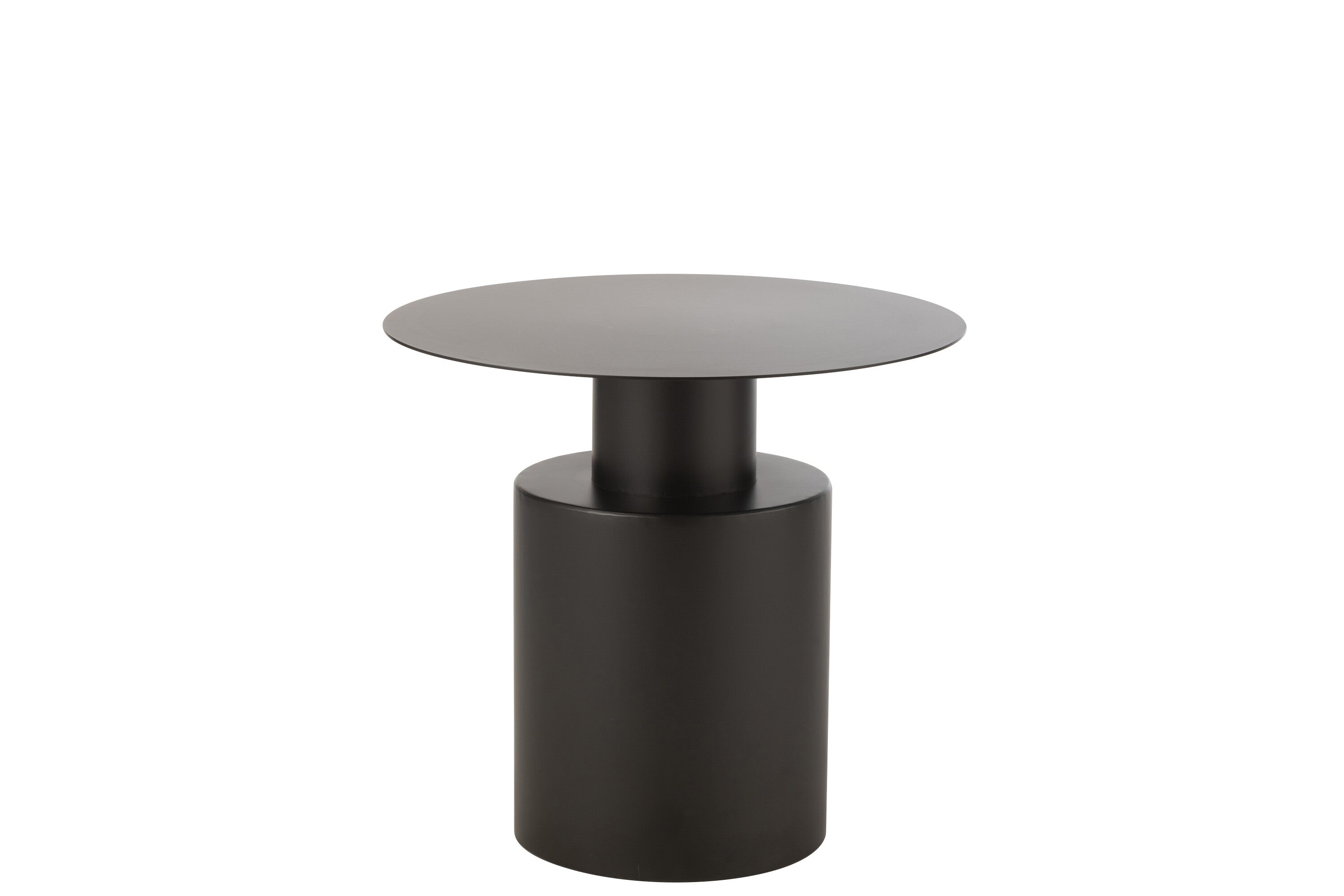 J-Line bijzettafel Rond - metaal - zwart