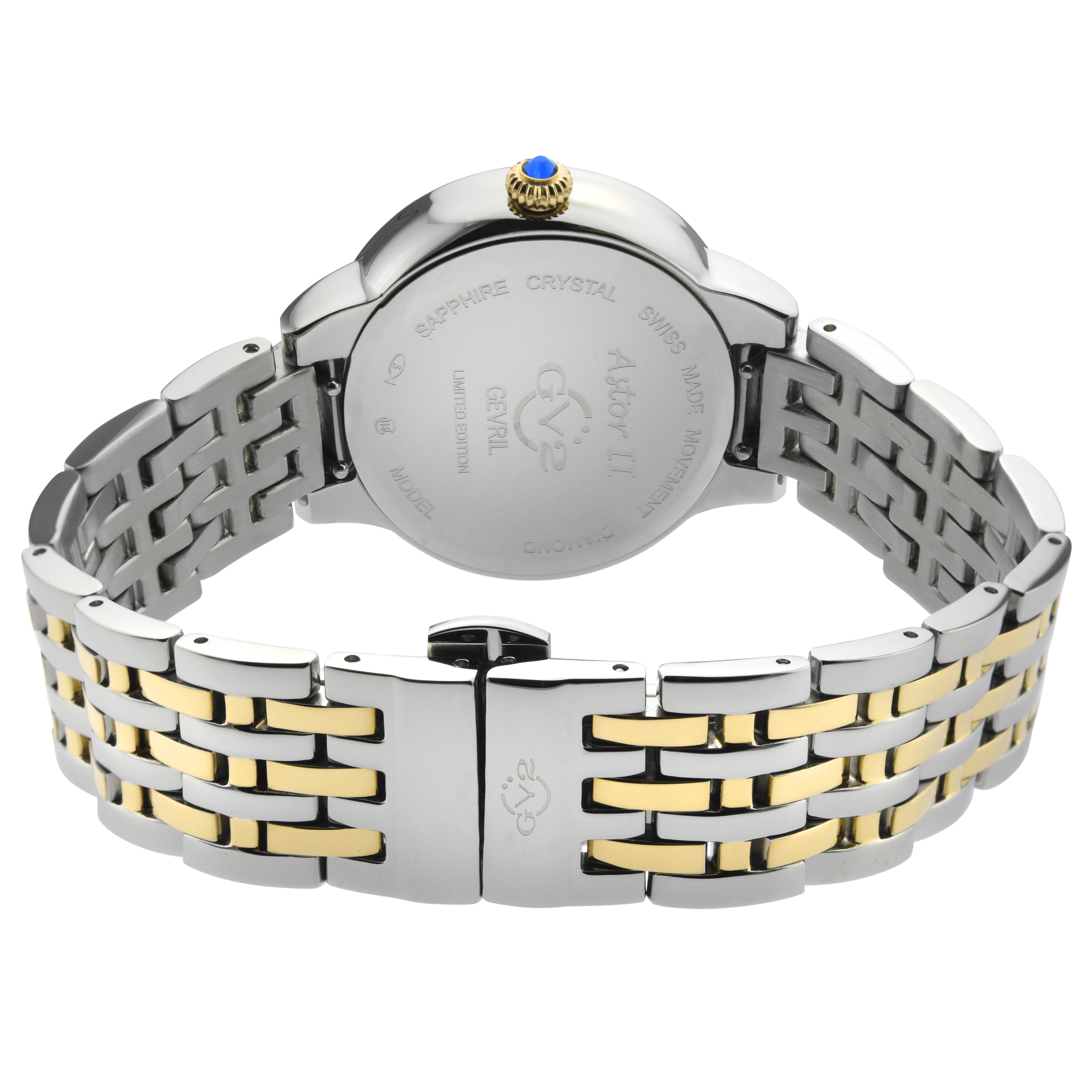 GV2 Astor II MOP Dial 2 Tone YG Swiss Quartz Watch