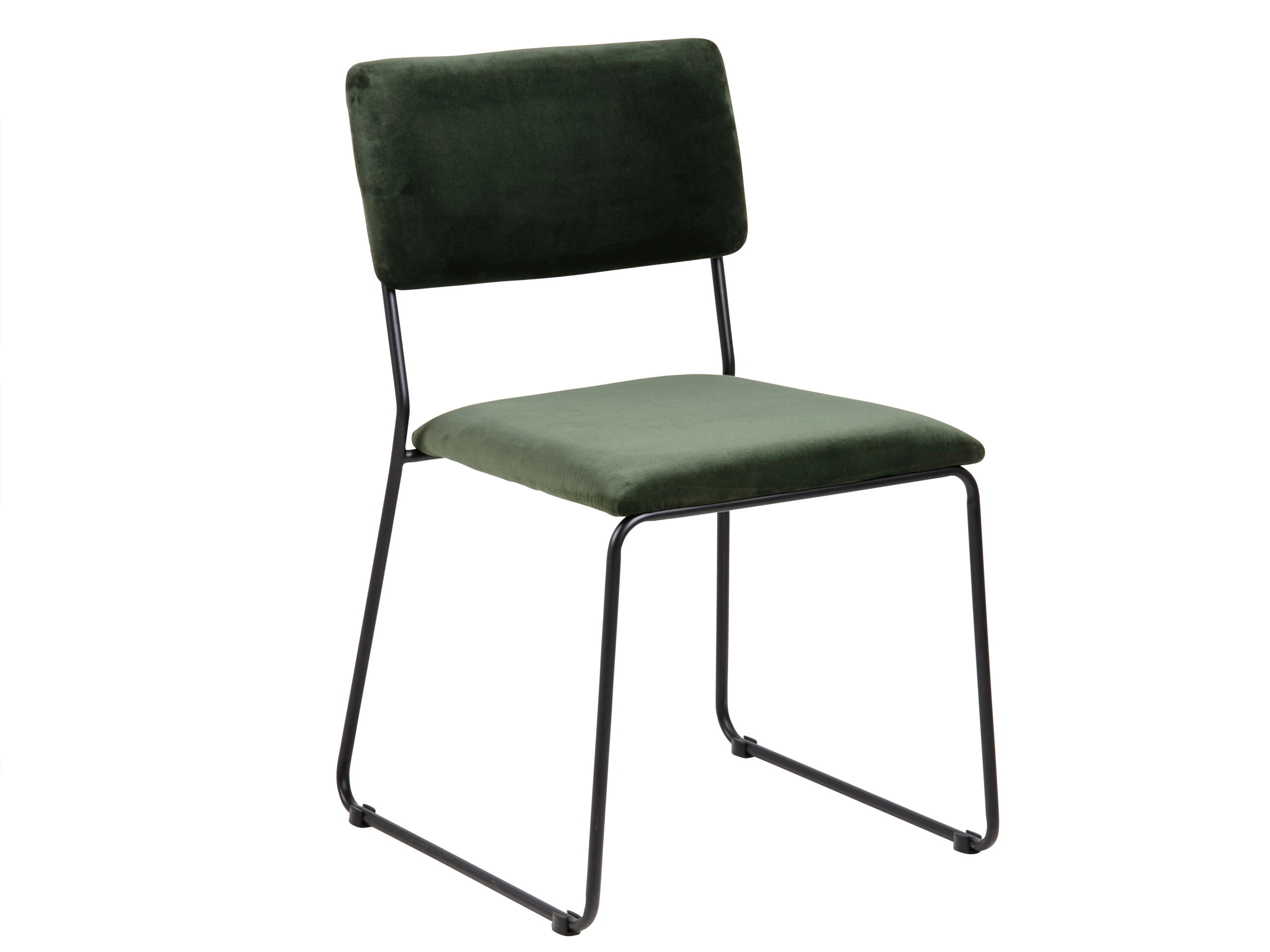 Krzesło Cortina tapicerowane, tkanina Forest green 68