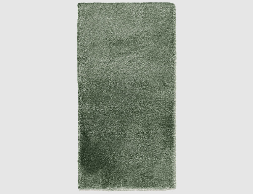 Kunstfellteppich Mia Dunkelgrün