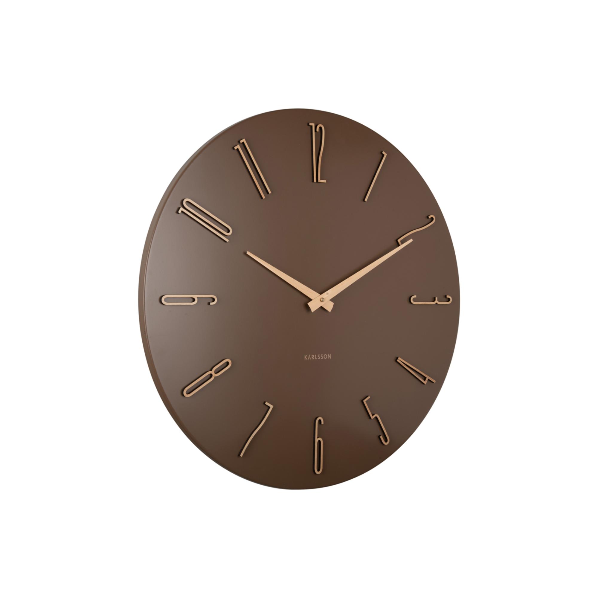 Karlsson wandklok Esmerado Large - bruin - Ø60cm
