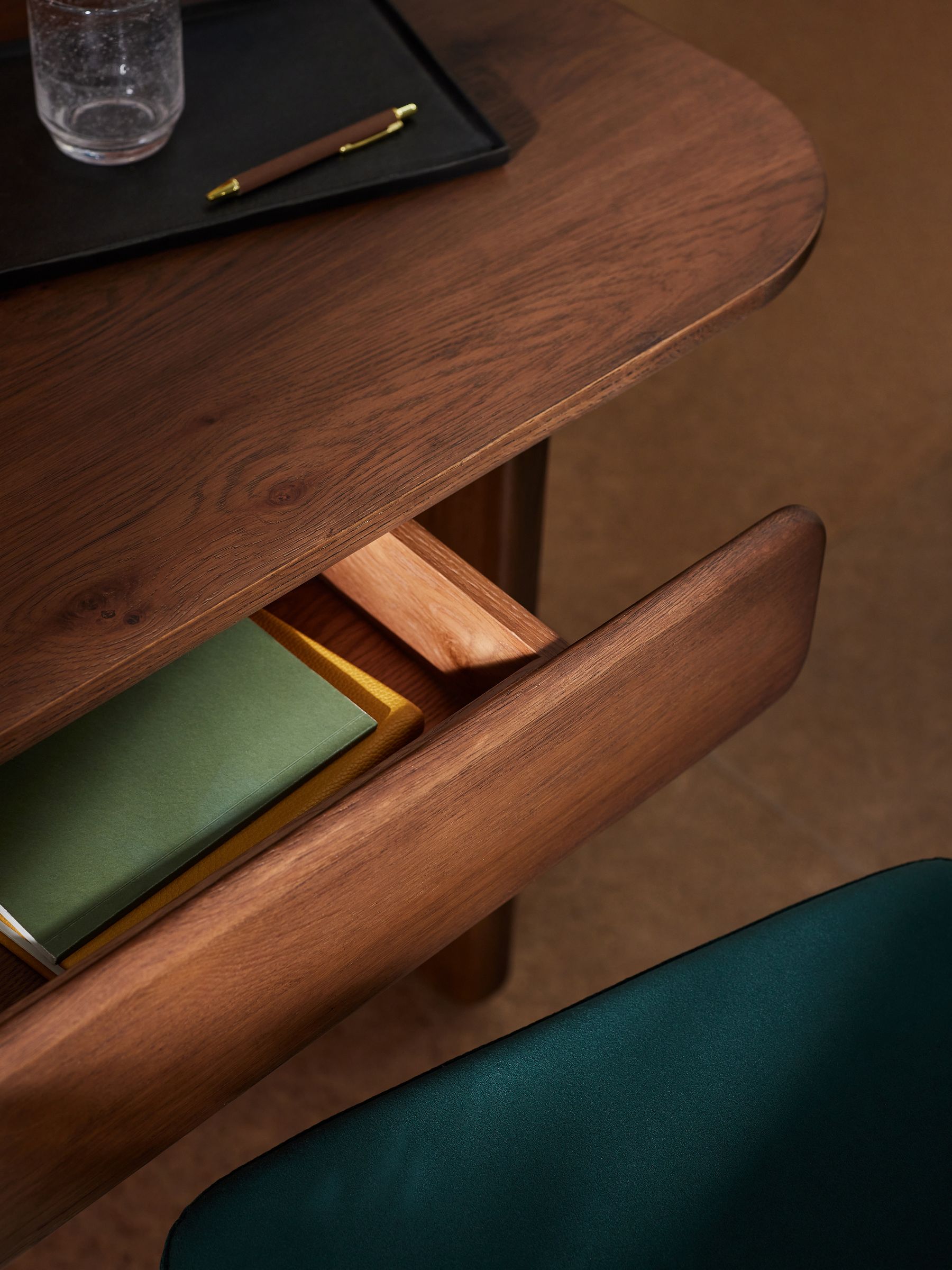 Nyla Desk in Dark Stain Oak