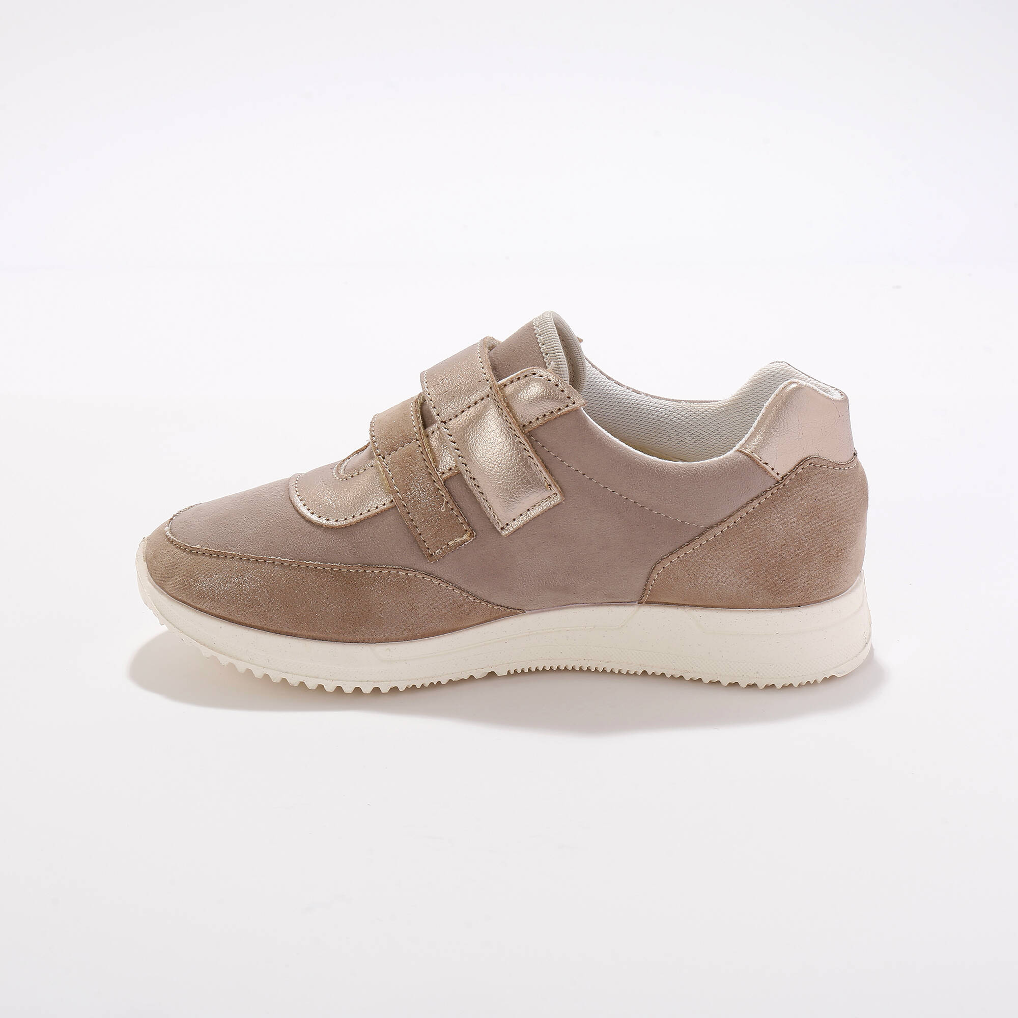 Baskets scratchées spécial pieds sensibles en tissu extensible