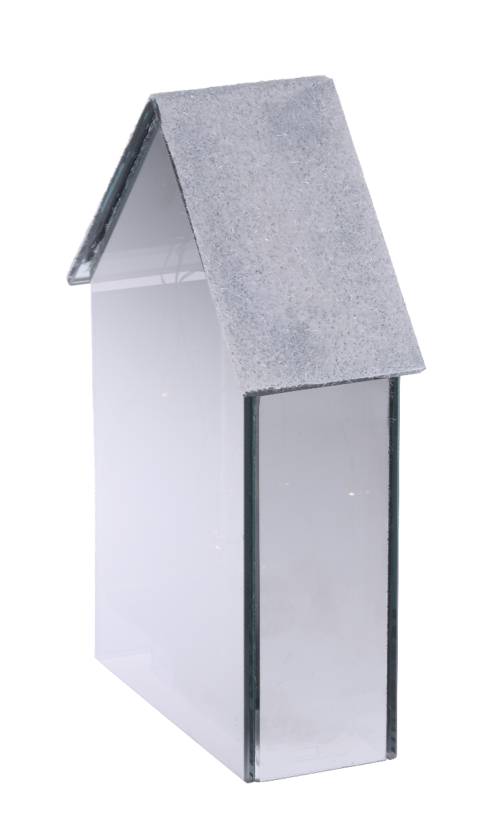 Domek lustrzany LED 14x6x20 cm