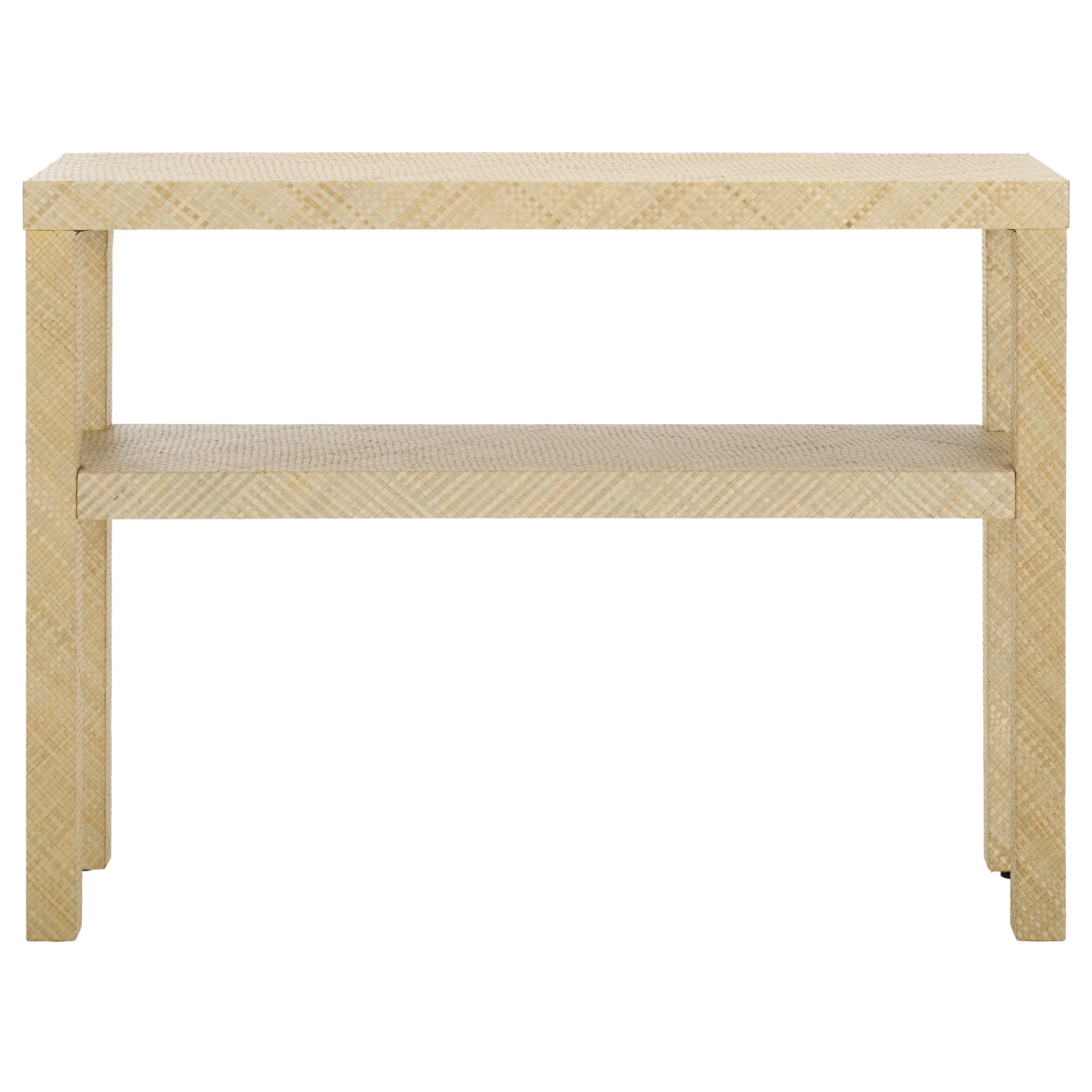 SAFAVIEH Apis Raffia 2-Shelf Console Table - 42W x 12D x 31H