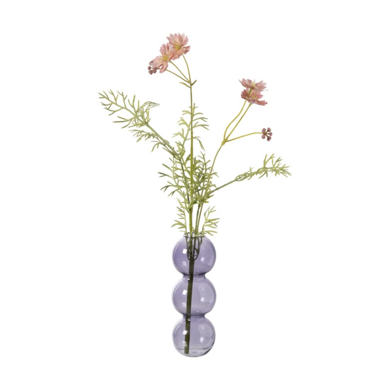 Vaas voor geurstokjes bollen - paars - &Oslash;6.5x16.5 cm