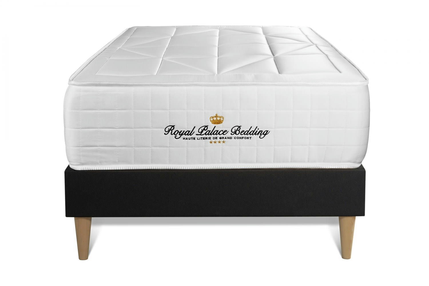 WINDSOR - Ensemble 90x190 Ressorts et mémoire de forme - sommier kit