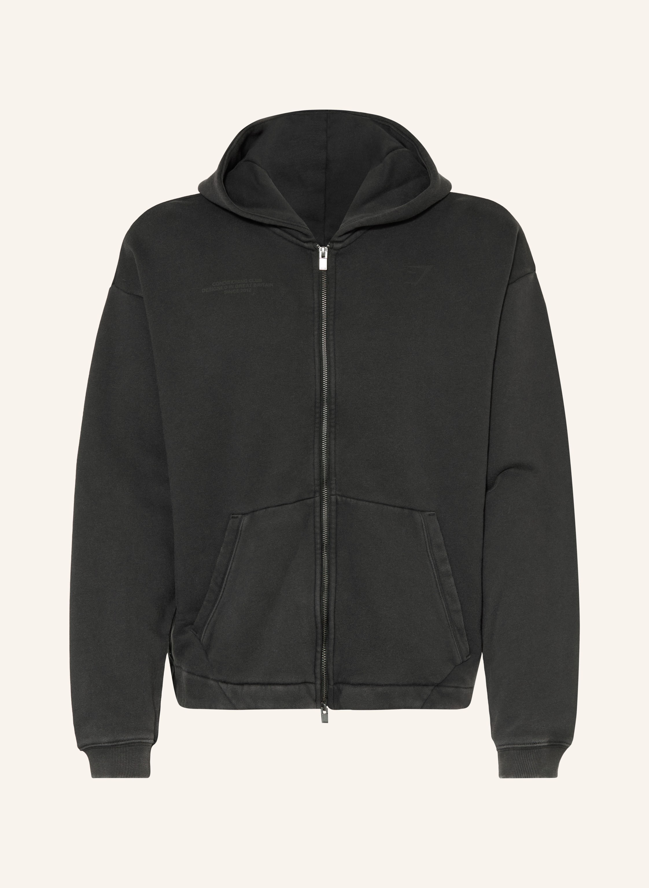 GYMSHARK Sweatjacke CONDITIONING CLUB WASHED