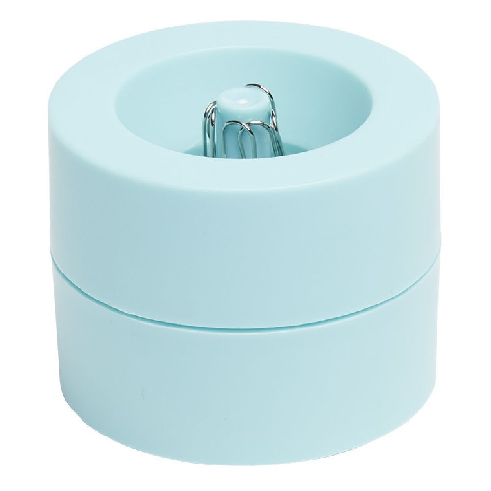 Distributeur de trombones de couleur bleue
