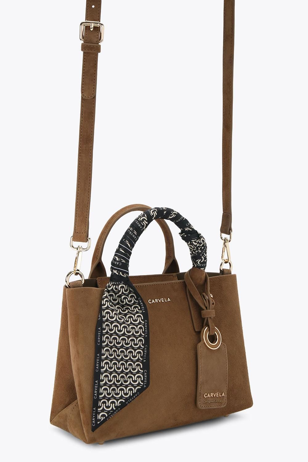 Carvela Nina Mini Tote' Suede Bag