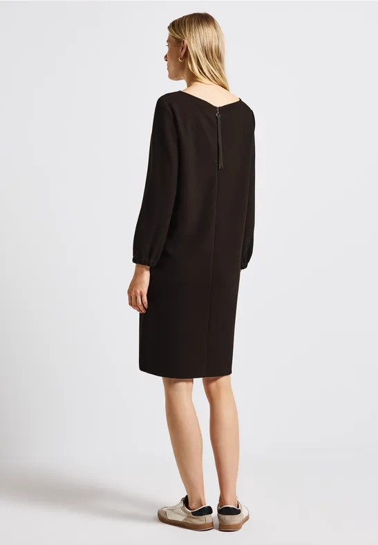 Jersey-Kleid in Unifarbe