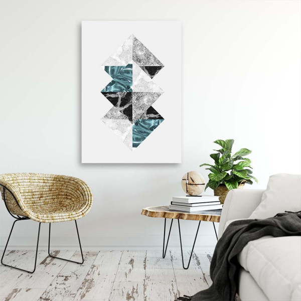 Feeby Obraz na płótnie Kompozycja z rombów 40x60