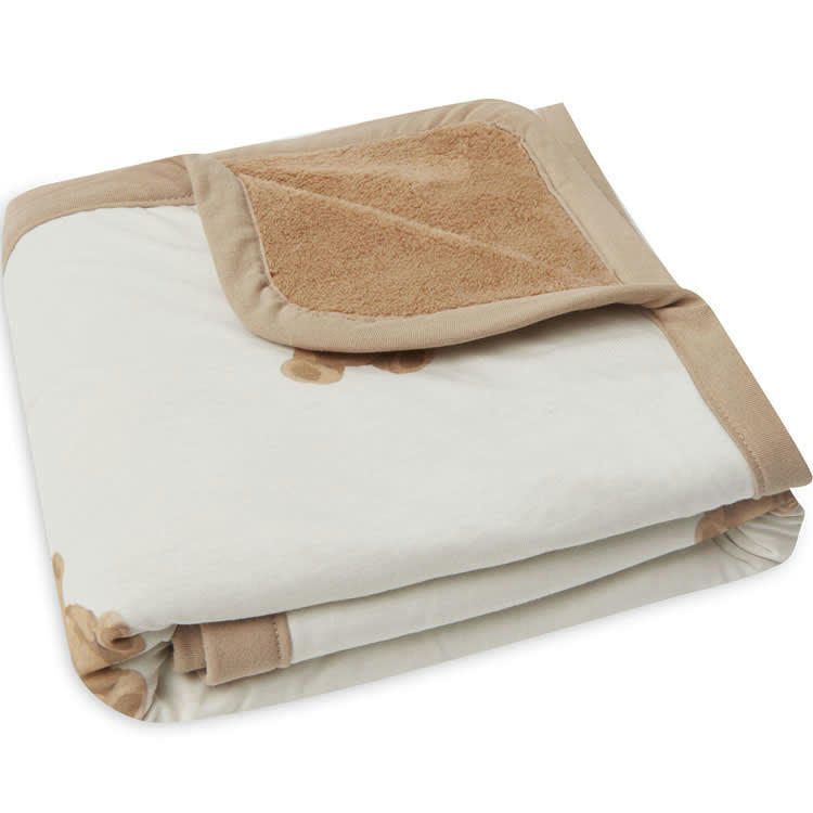 - Couverture en coton bio ours Teddy Bear (75 x 100 cm)