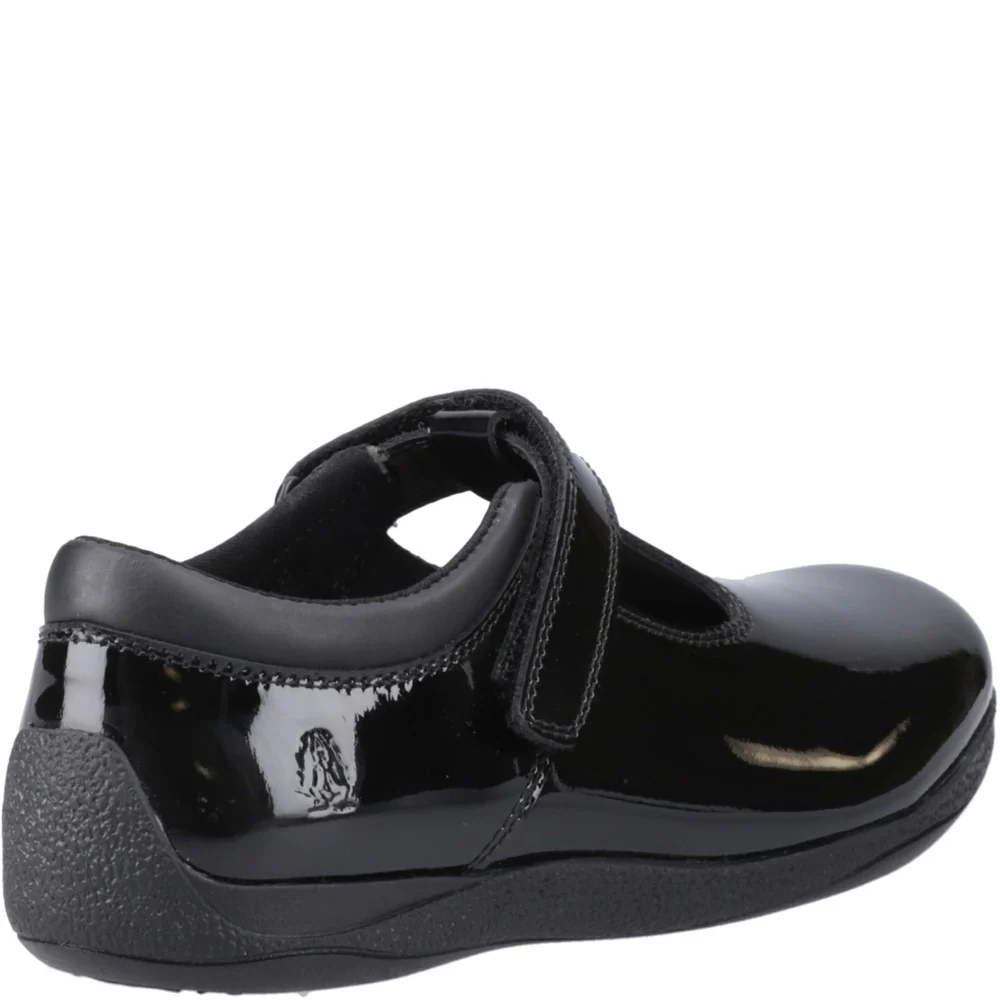 Hush Puppies Caitlin T-Bar Patent Junior School Shoes