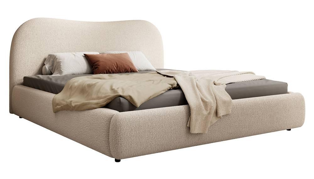 Bedframe Sombala bouclé 140 x 200 cm