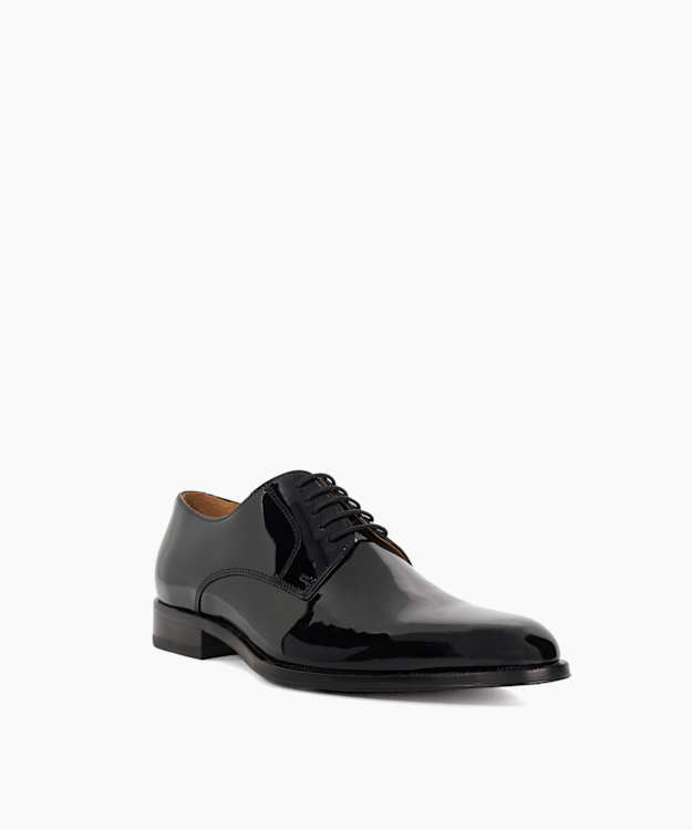 Salisburry Black - Wide Fit Premium Leather Derby Shoes