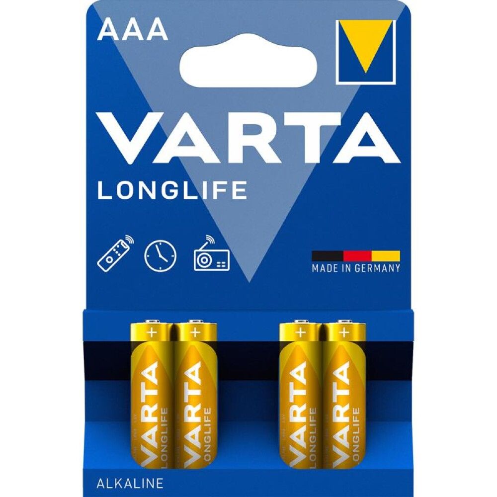 BATTERI VARTA LONGLIFE POWER AAA 4STK