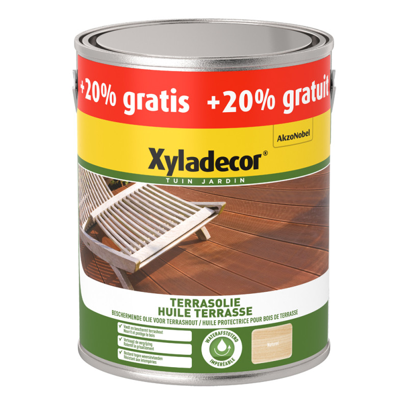 Huile Terrasse naturel 2,5   0,5 L gratuit XYLADECOR