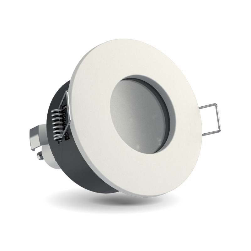 Spot encastrable LED aluminium blanc GU10 blanc neutre IP65 345 lm 5 W XANLITE