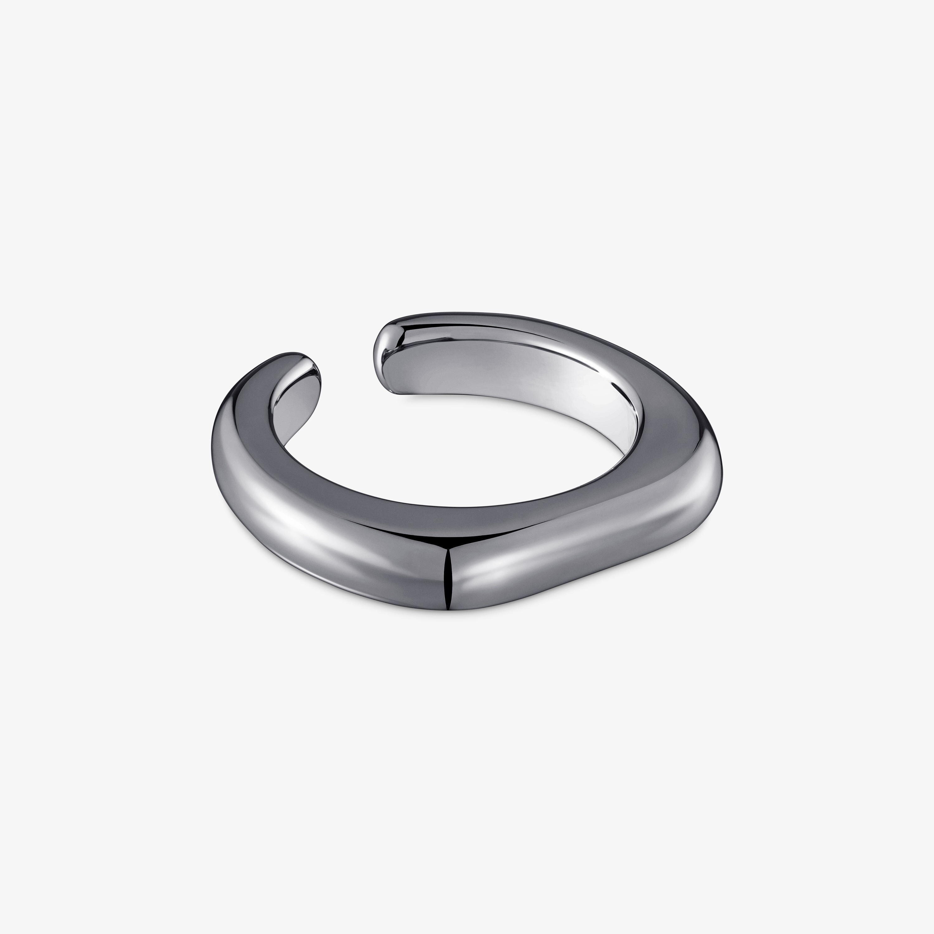Anillo abierto de plata dark silver Line
