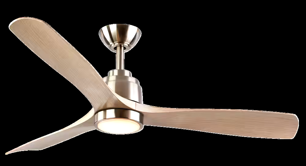 NOMA Cassian Outdoor Ceiling Fan with LED Light Kit, 52-in