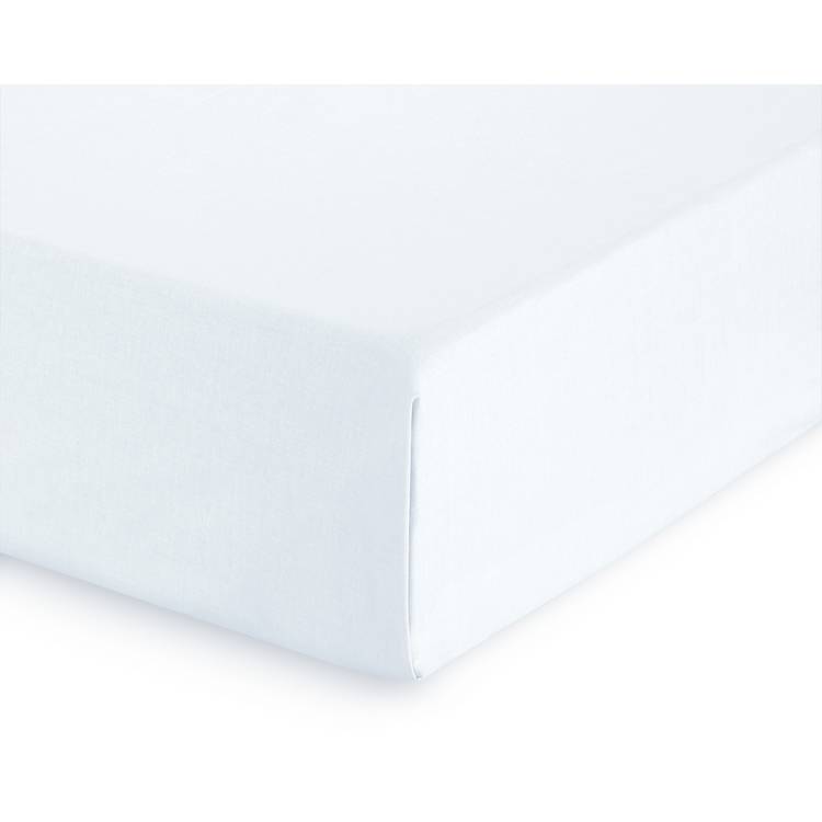 Habitat Pure Cotton 200TC White Flat Sheet - Single