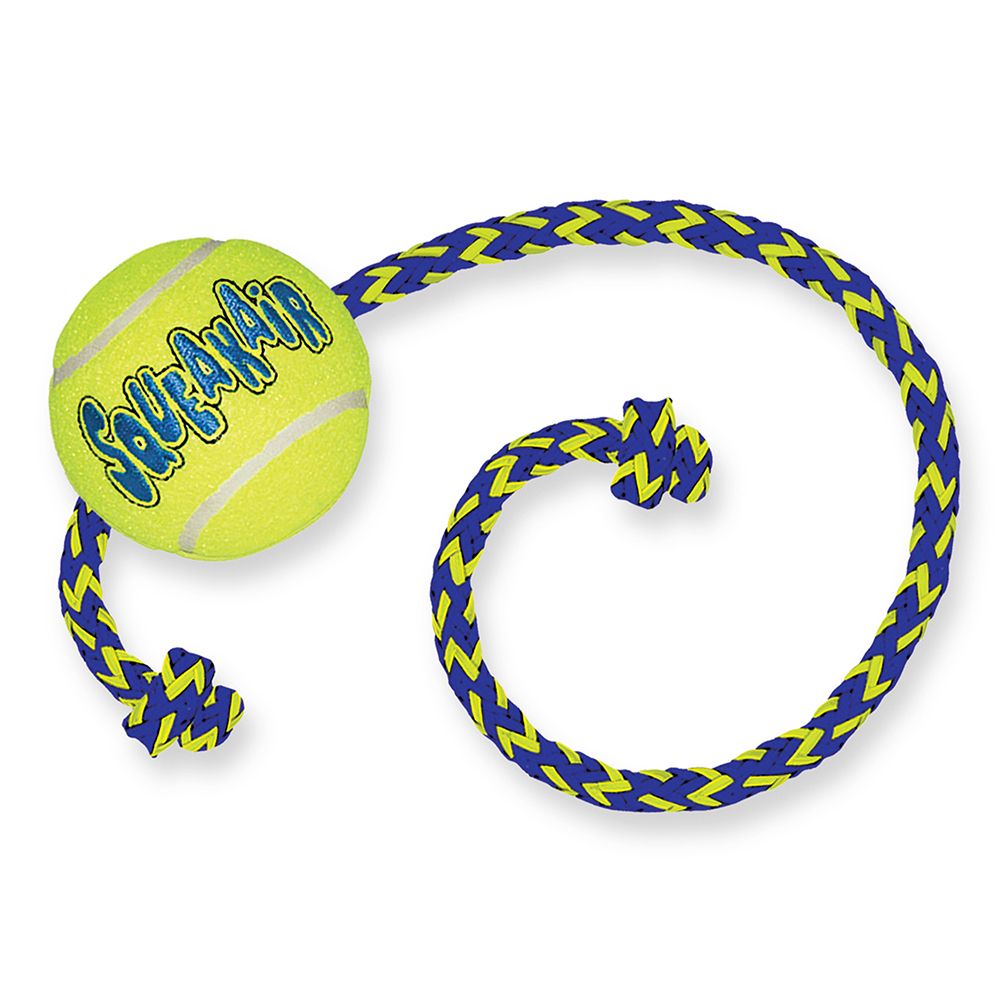 KONG SqueakAir Ball with Rope