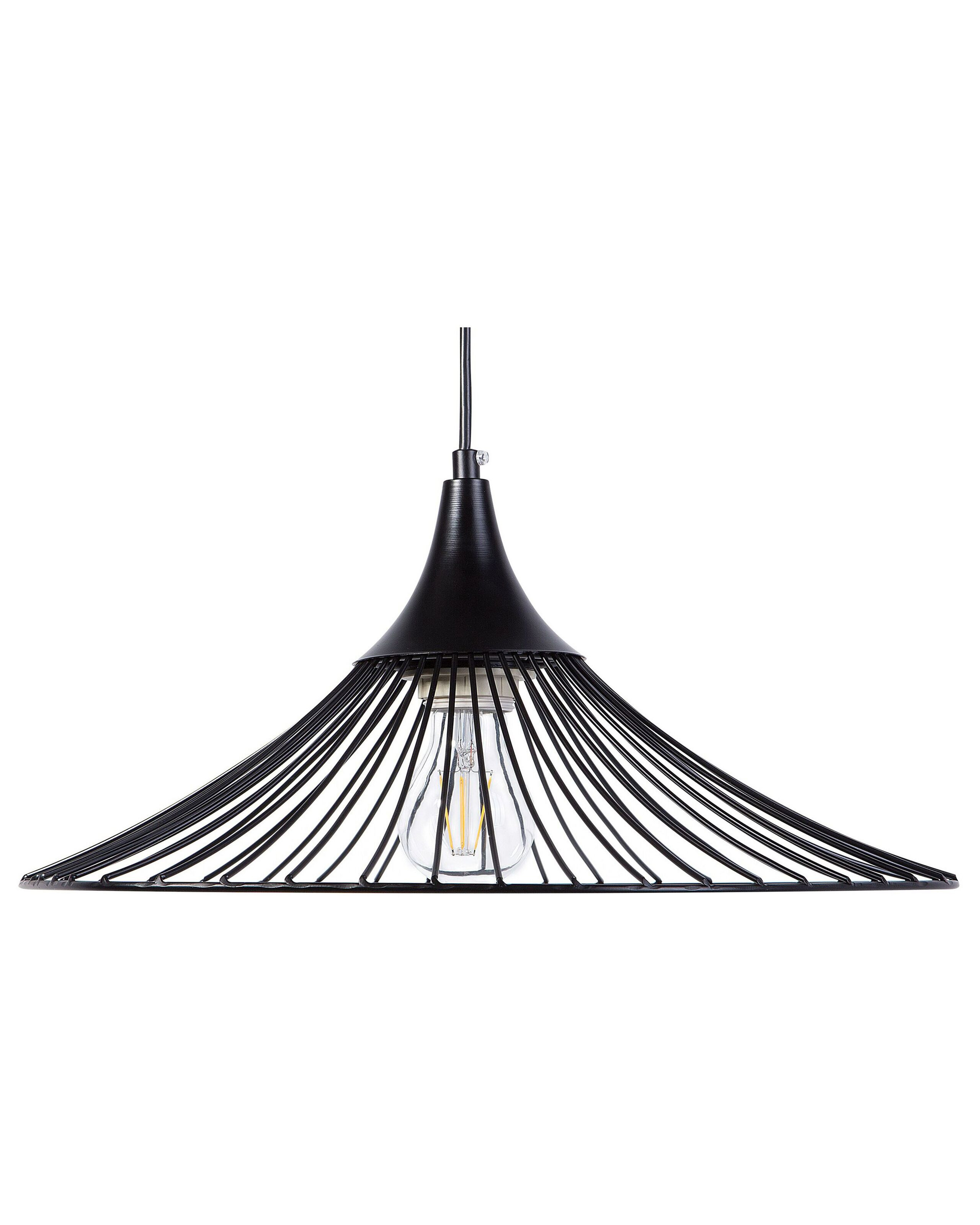 Lampa wisząca metalowa industrialna czarna