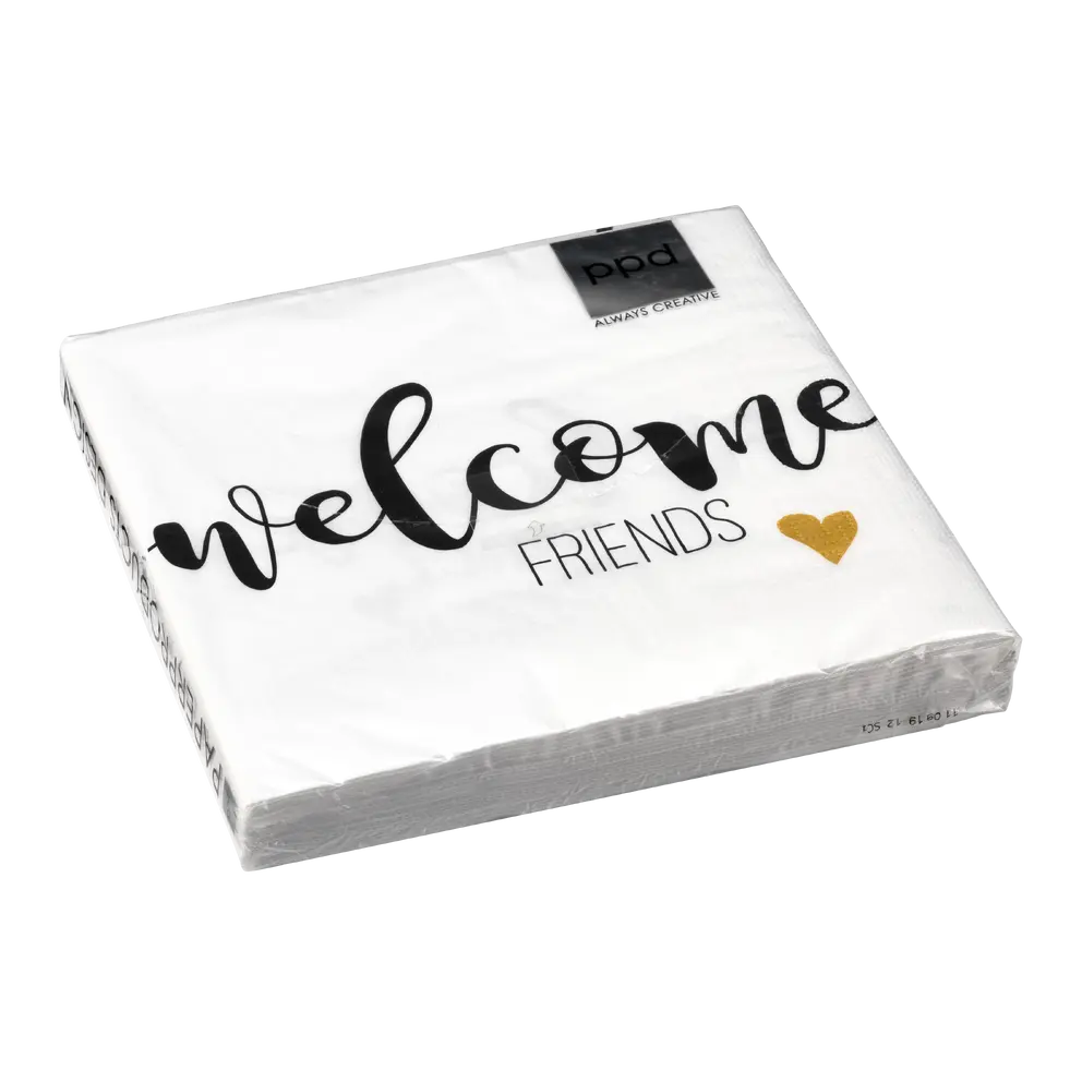 Papierserviette 20er-Set Welcome Friends