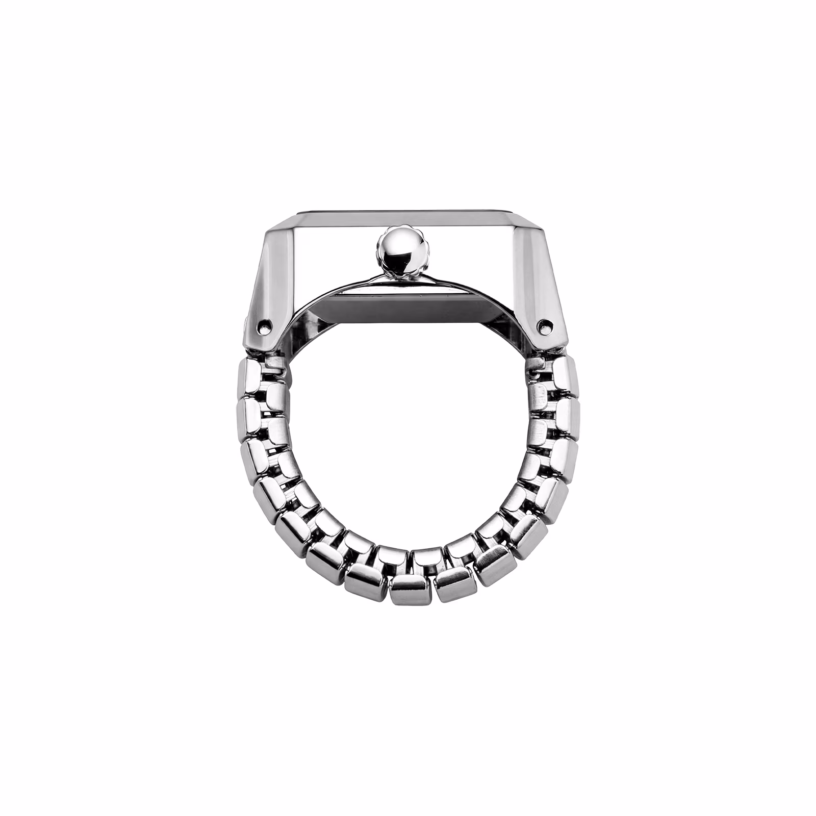 Anillo/Reloj analógico de acero KARAT