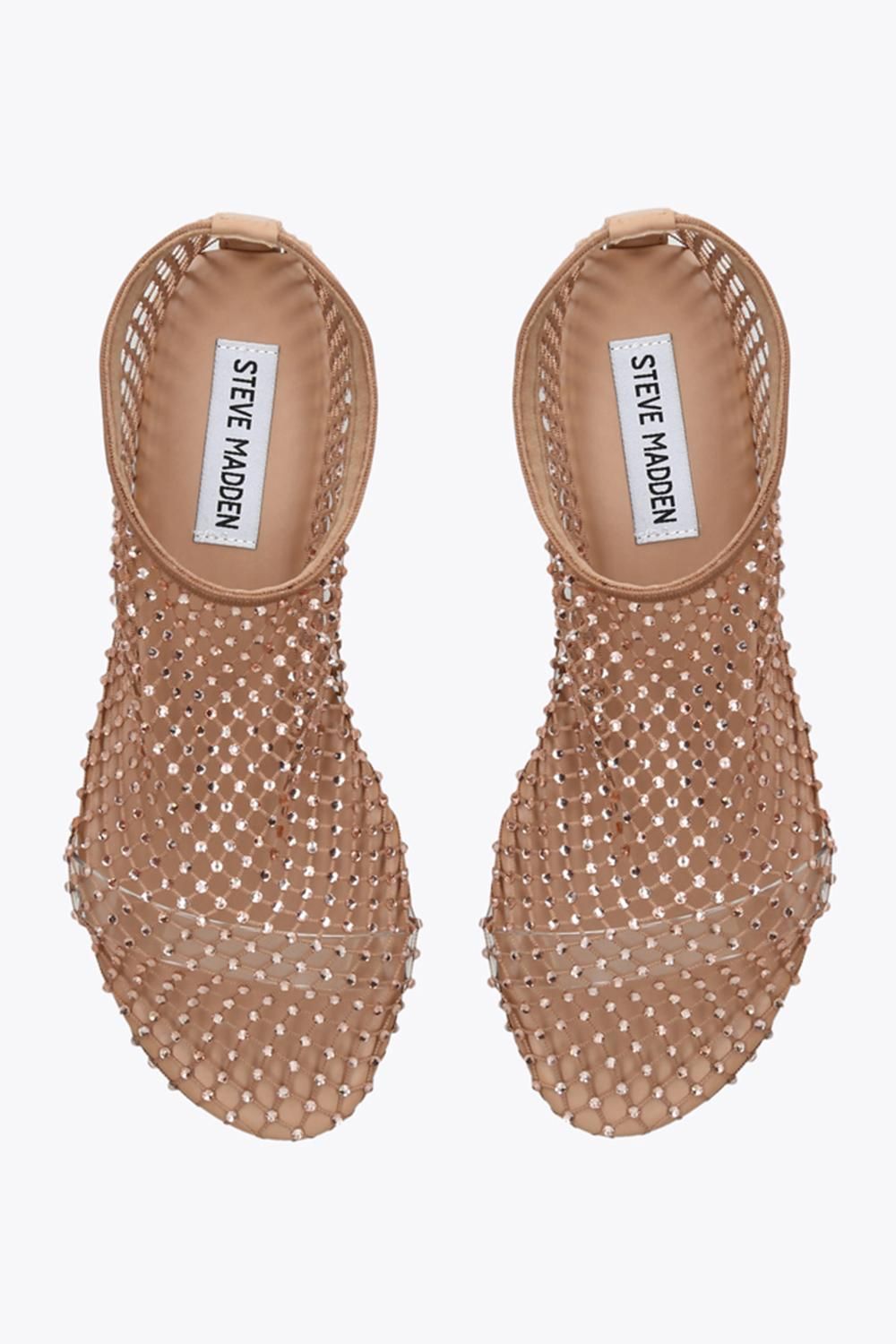 STEVE MADDEN Mino Blush Rhinestone' Fabric Flats