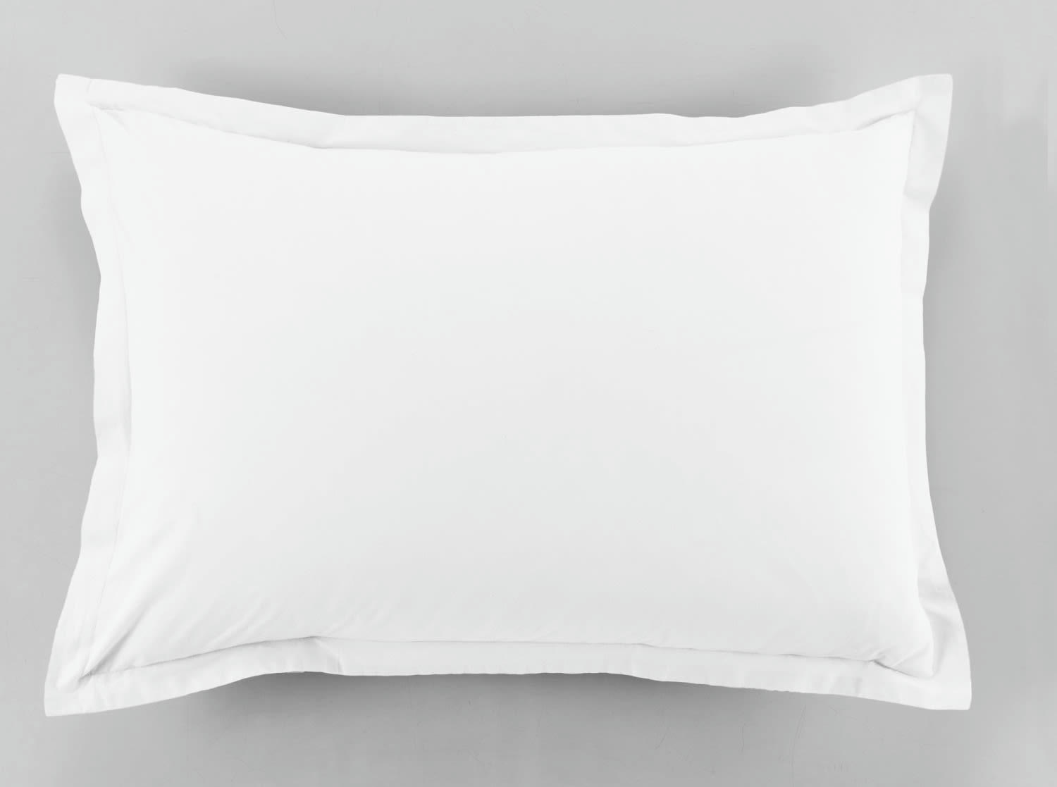 UNI BP - Taie d'oreiller coton blanc 50x70 cm